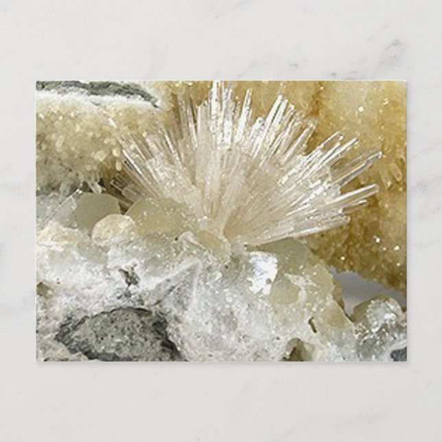 Aragonite and Quartz Postcard (Front)