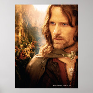 Aragorn and Rivendell Composition Poster