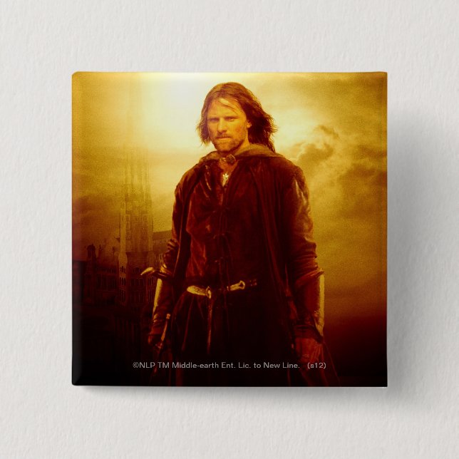 Aragorn Glowing 15 Cm Square Badge (Front)