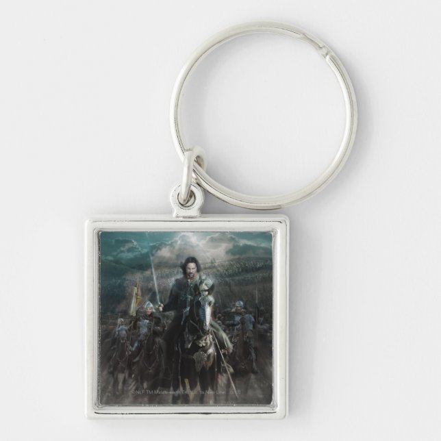 Aragorn Leading on Horse Key Ring (Front)