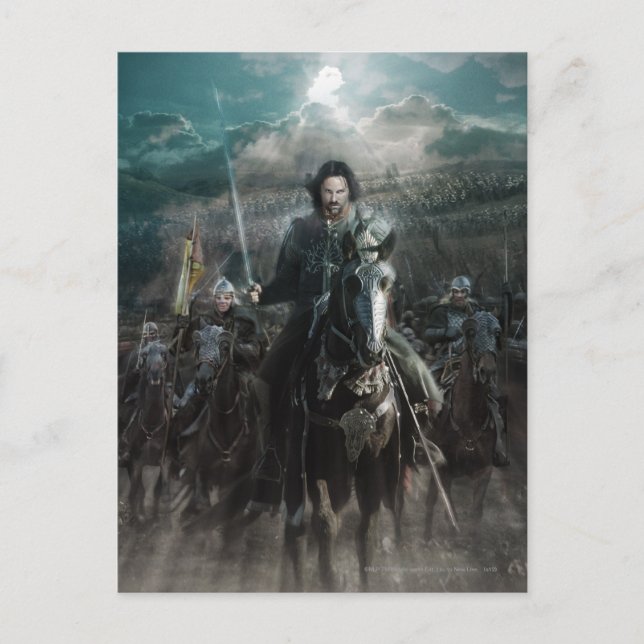 Aragorn Leading on Horse Postcard (Front)
