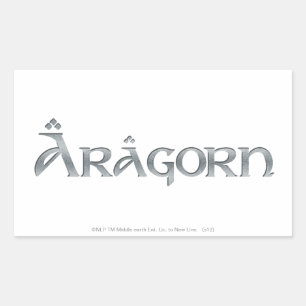 Aragorn logo rectangular sticker