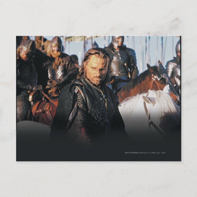 Aragorn on Horseback Postcard (Front)
