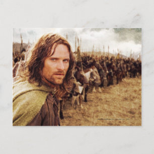 Aragorn Plus Line of Horses Postcard