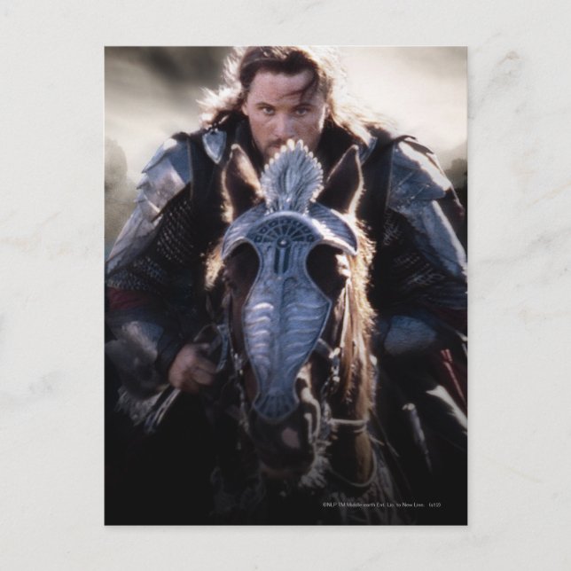 Aragorn Riding Horse Postcard (Front)