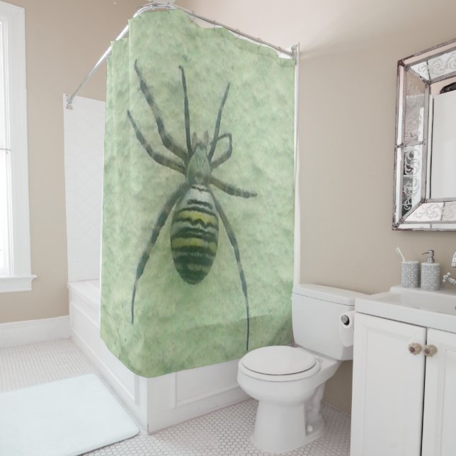 Araignee spider shower curtain (In Situ)