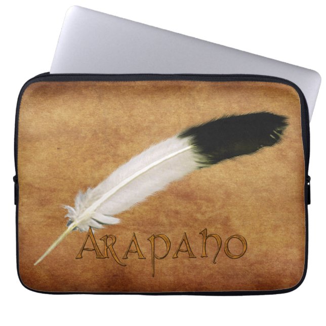 ARAPAHO Native American Feather Laptop Sleeve (Front)