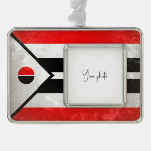 Arapaho Silver Plated Framed Ornament