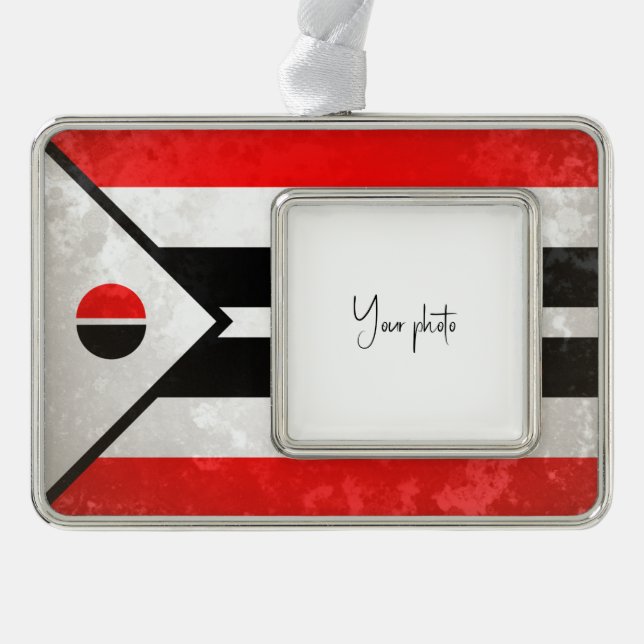Arapaho Silver Plated Framed Ornament (Front)