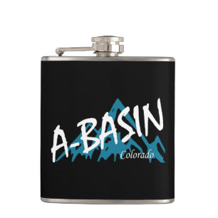 Arapahoe Basin Colorado Mountains Hip Flask