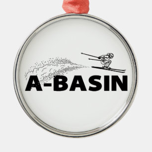 Arapahoe Basin Colorado Ski Jumper Metal Ornament