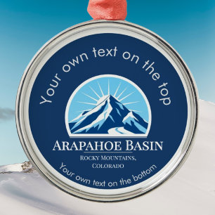 Arapahoe Basin Colorado ski medal Metal Ornament