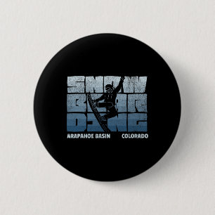 Arapahoe Basin Colorado Snowboarding Resort Cool S 6 Cm Round Badge