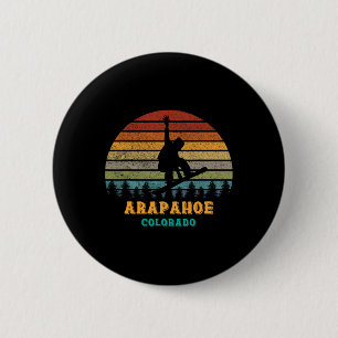 Arapahoe Basin Colorado Vintage Sun Snowboarding S 6 Cm Round Badge