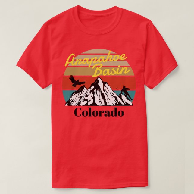 Arapahoe Basin ski Colorado T-Shirt (Design Front)