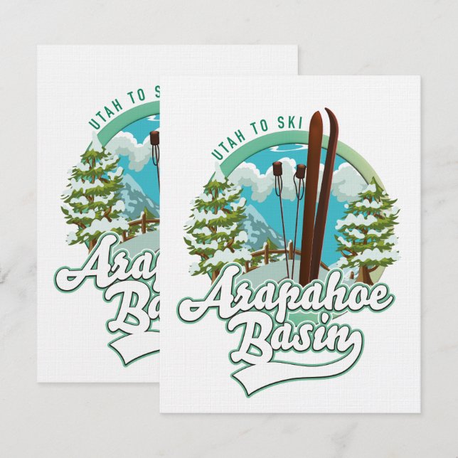 Arapahoe Basin Utah ski logo (Front/Back)