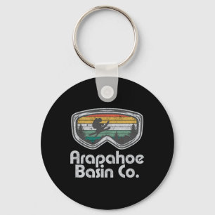 Arapahoe Sin Colorado Ski Mountain Skiing Retro Sk Key Ring