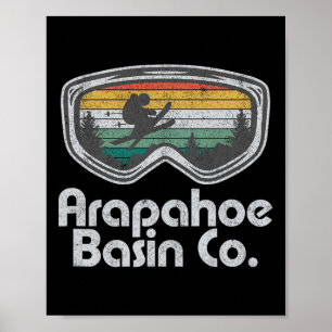 Arapahoe Sin Colorado Ski Mountain Skiing Retro Sk Poster