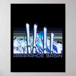 Arapahoe Sin Ski Accessories Retro Arapahoe Sin Sk Poster