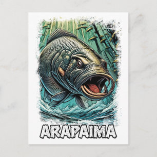 Arapaima Monster Fish For EXTREME ANGLERS Amazon Postcard