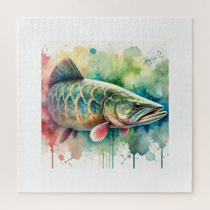 Arapaima Paiche 170624AREF107 - Watercolor Jigsaw Puzzle