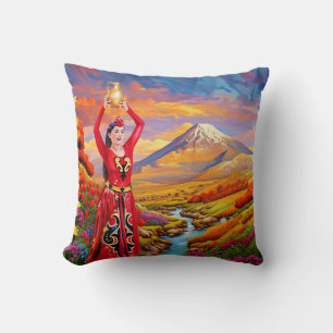 Ararat in Colour Throw Pillow
