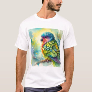 Aratinga Parakeet 151024AREF102 - Watercolor T-Shirt