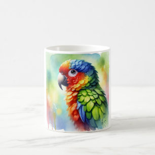 Aratinga Parrot 250624AREF125 - Watercolor Coffee Mug