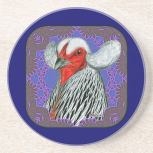Araucana Head Framed Coaster