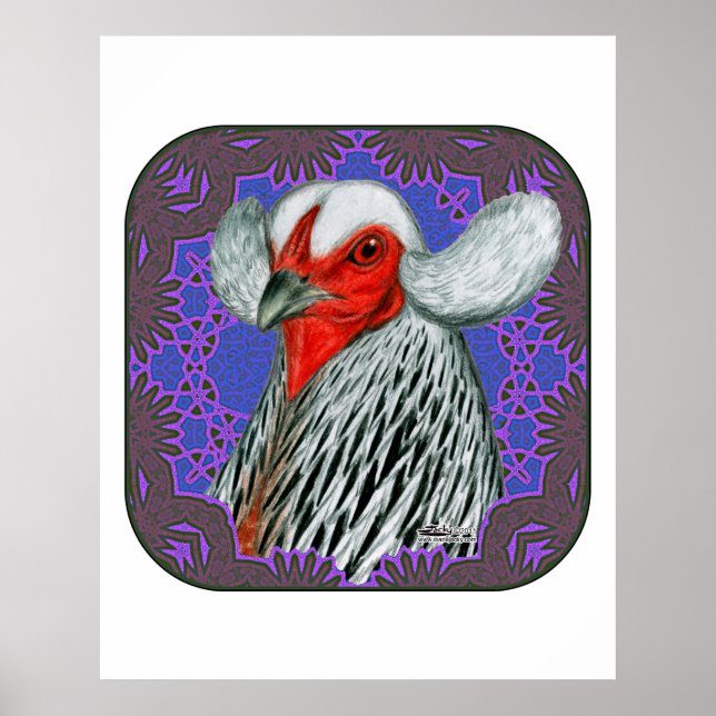 Araucana Head Framed Poster (Front)