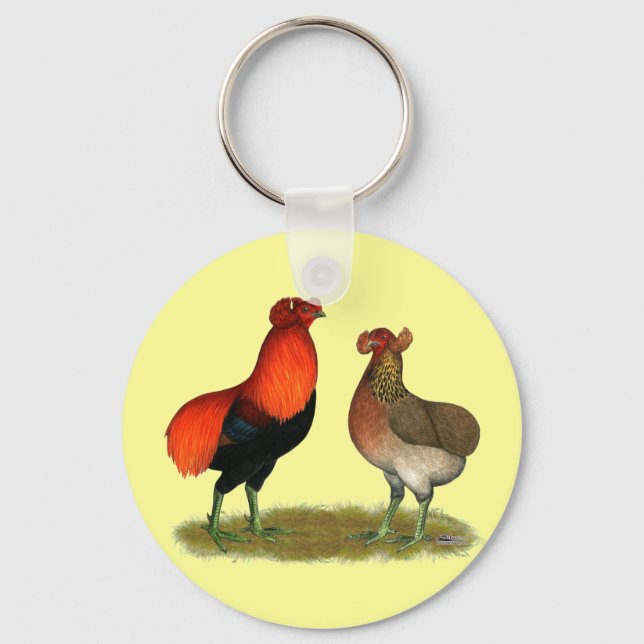 Araucana Red Pair Key Ring (Front)