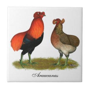 Araucana Red Pair Tile