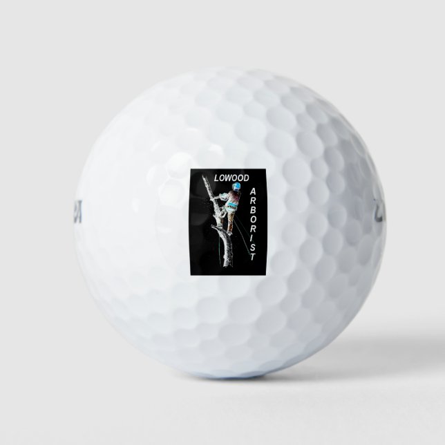 Arb Art Arborist Tree Surgeon Chainsaw  Landscape Golf Balls (Front)