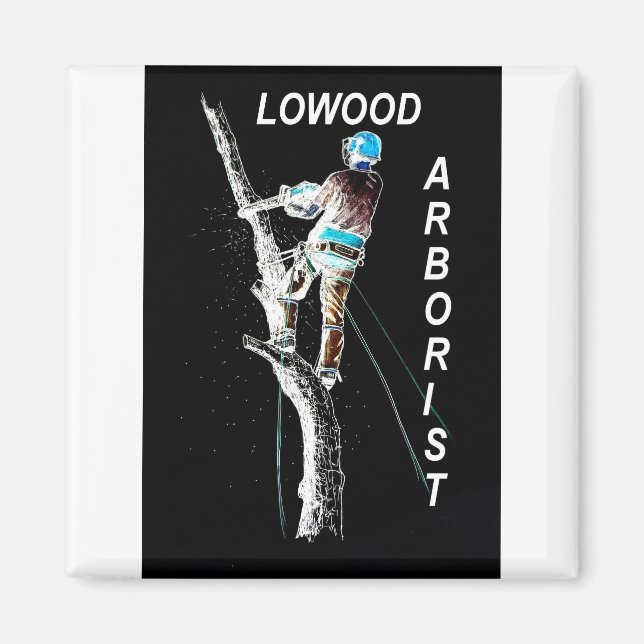Arb Art Arborist Tree Surgeon Chainsaw  Landscape Magnet (Front)