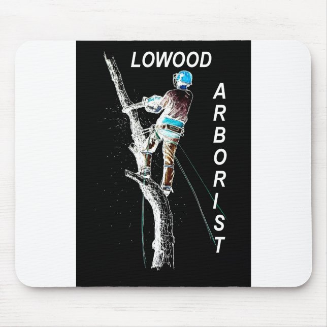Arb Art Arborist Tree Surgeon Chainsaw  Landscape Mouse Pad (Front)