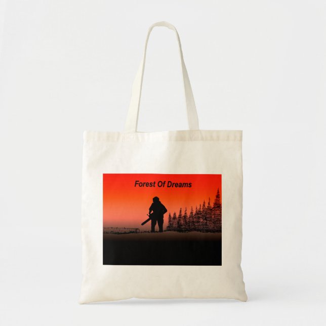 Arb Art Arborist Tree Surgeon Chainsaw  Landscape Tote Bag (Front)