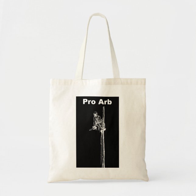 Arb Art Arborist Tree Surgeon Chainsaw  Landscape Tote Bag (Front)