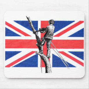 Arb Art Arborist Tree Surgeon Chainsaw Mouse Pad