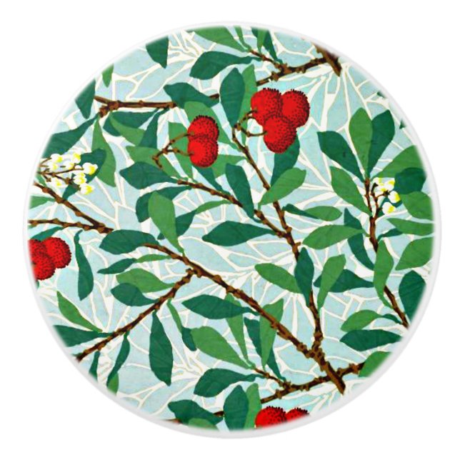 Arbatus by William Morris Ceramic Knob (Front)