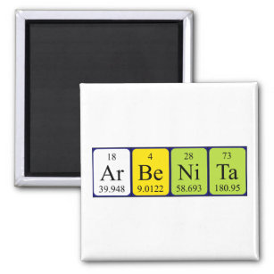 Arbenita periodic table name magnet