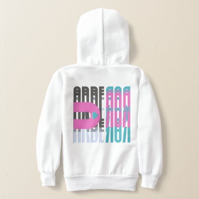 Arberor Hoodie – Pastel Gradient Logo & Play (Laydown Back)
