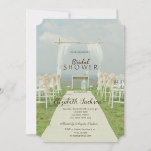 Arbor Beach Wedding Bridal Shower  Invitation