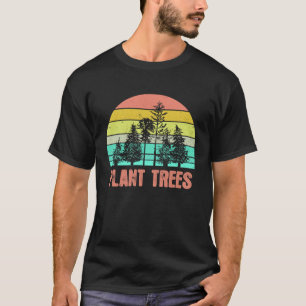Arbor Day 2021 Plant Trees Retro Earth Climate Cha T-Shirt