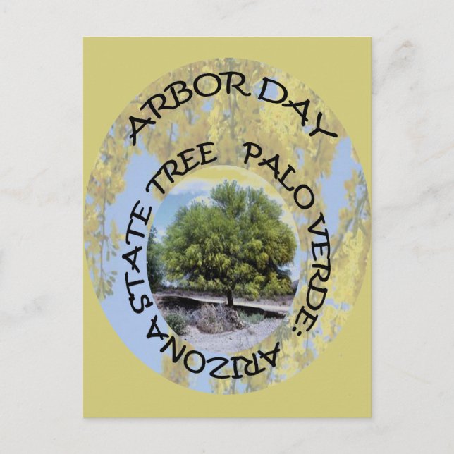 ARBOR DAY ARIZONA POSTCARD (Front)