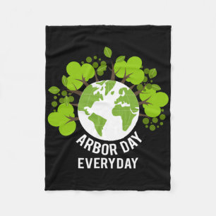 Arbor Day Everyday Earth Planet Anniversary Men Wo Fleece Blanket