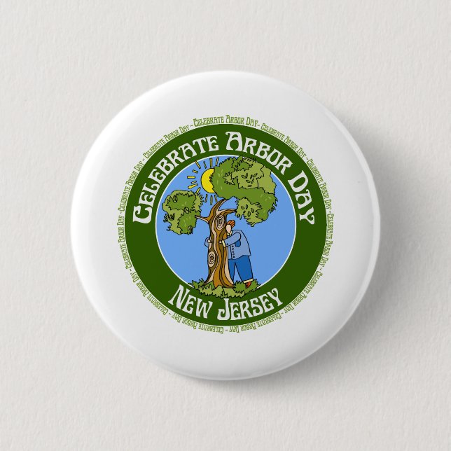 Arbor Day New Jersey 6 Cm Round Badge (Front)