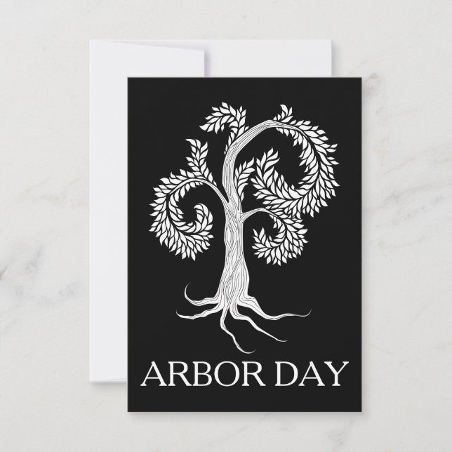 arbor day tree by abbey foster invitation (Front)
