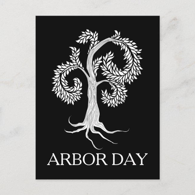 arbor day tree by abbey foster postcard (Front)