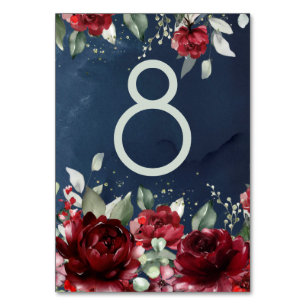 Arbor Of Roses Wedding Table Number Card