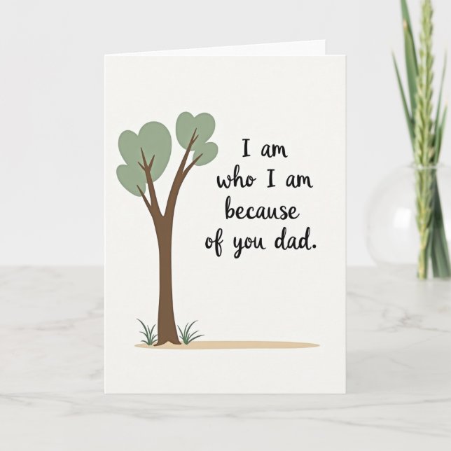 Arboreal Fathers Day Card (Front)